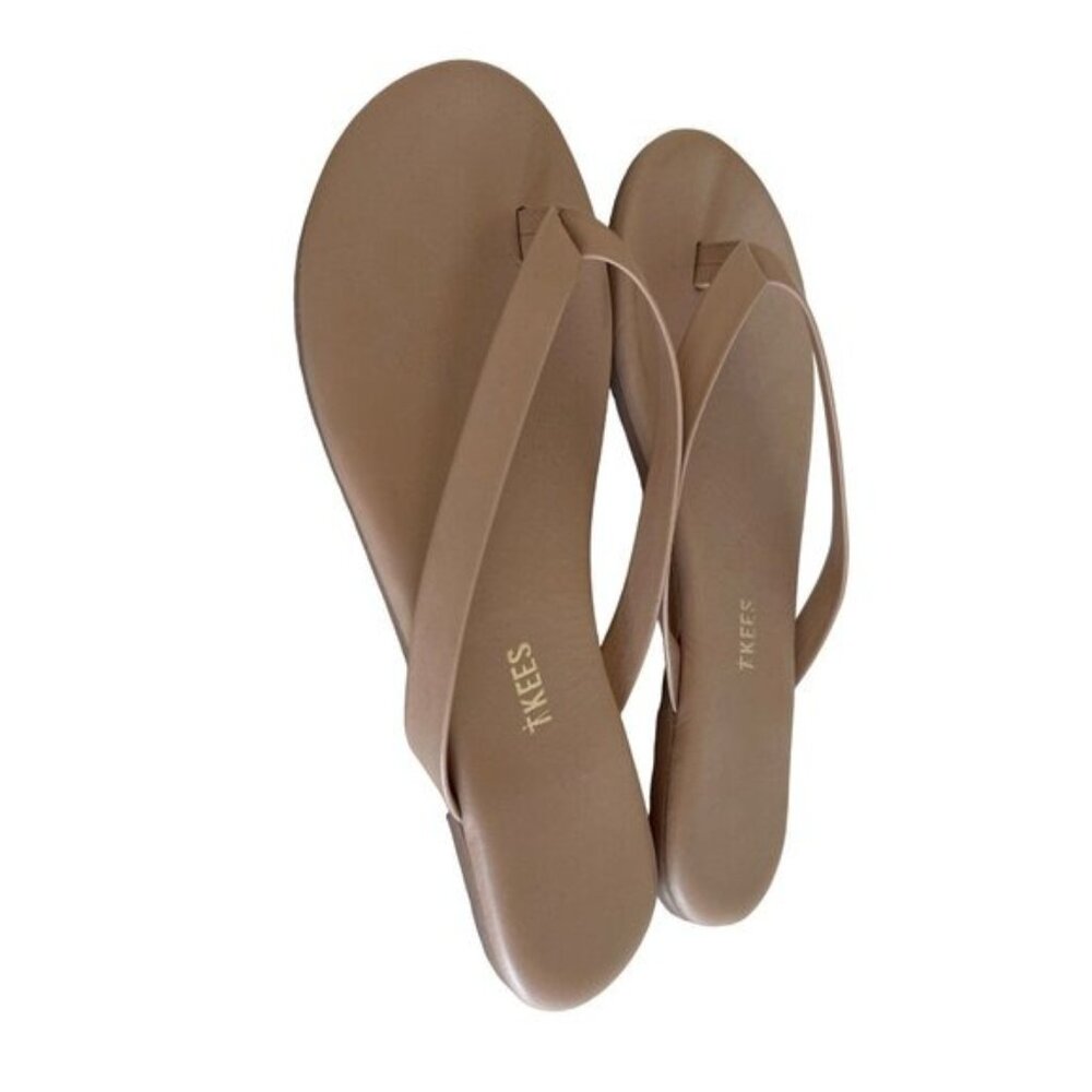 Tkees The Boyfriend Sandal Leather Flip-Flops Pout Color - Picture 2 of 4